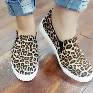 Steve Madden Leopard-Print Slip-On Sneakers in Brown and Black